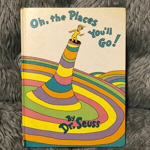 Vintage 1990 "Oh, the Places You'll Go!" By Dr. Seuss 1st Ed. Hardcover Book